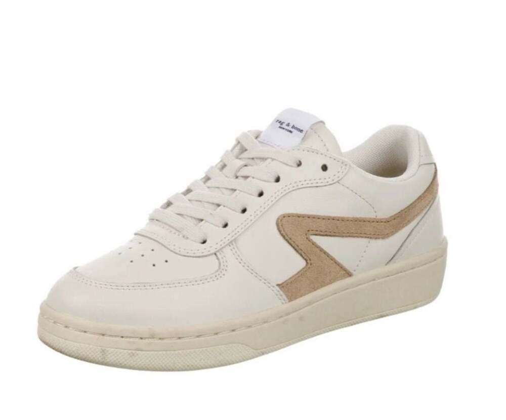 Rag & Bone Leather Low Top Retro Court Ortholite Sneakers Unisex Size 38.5 WRAGB